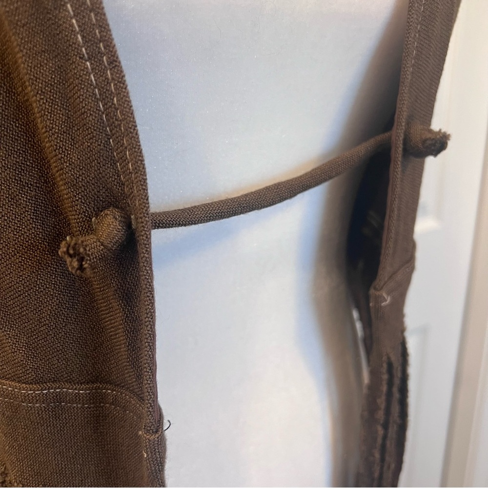 Vintage Fringe Brown Vest - Picture 5 of 10